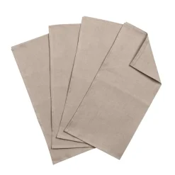 Serviettes de table Clean 45 x 45 cm lot de 4, sable