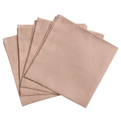 Serviettes de table Clean 45 x 45 cm lot de 4, rose poussiéreux