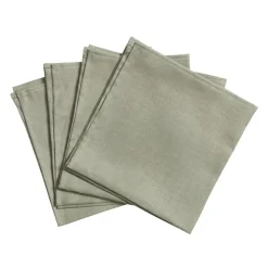 Serviettes de table Clean 45 x 45 cm lot de 4, vert poussiéreux