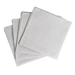 Serviettes de table Clean 45 x 45 cm lot de 4, icy grey