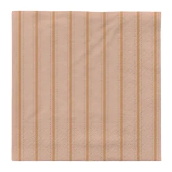 Serviettes Dolly 33x33 cm 20 pièces, Soft pink-cinnamon sand