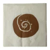 Serviettes en papier Bulle 20 pièces, Creme-Brown, 33x33 cm
