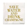 Serviettes en papier Save water Lot de 20, 33x33 cm