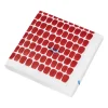 Serviettes 24h Tuokio 33x33 cm Lot de 20, Rouge