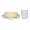 Servisset Pullo 3 pièces, Pale mint-vanilla-lavender