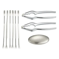 Set à crustacés Skagen 9 Pièces, Acier inoxydable