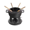Set à fondue Staub 1,65 l, noir
