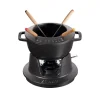 Set à fondue Staub 1,1 l, noir