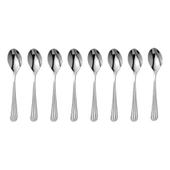 Set de 8 cuillères à café Palm Bright, Acier inoxydable