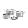 Set de casseroles Alchimy de Buyer avec couvercle 6 pièces, Acier inoxydable