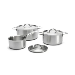 Set de casseroles Alchimy de Buyer avec couvercle 6 pièces, Acier inoxydable