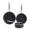 Set de casseroles et poêles Combekk Element, 4 pièces, Black