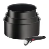 Set de casseroles Ingenio Unlimited 4 pièces, Noir
