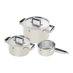 Set de casseroles Zwilling Pure 5 pièces, Écru ivoire