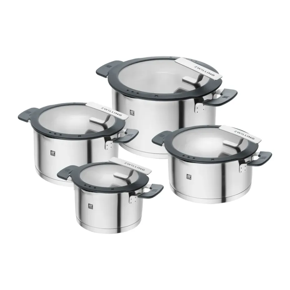 Set de casseroles/grandes casseroles Zwilling Simplify 8 pièces, Acier inoxydable