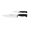 Set de couteaux Zwilling Four Star 2 pièces, Noir-acier inoxydable
