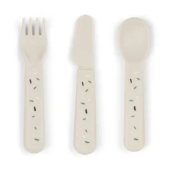 Set de couverts Confetti foodie 3 pièces, Sable