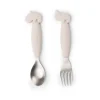 Set de couverts Easy-grip Deer Friends 2 pièces, Sable