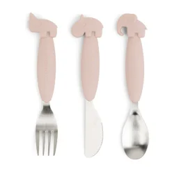 Set de couverts Easy-grip Deer Friends 3 pièces, Poudre