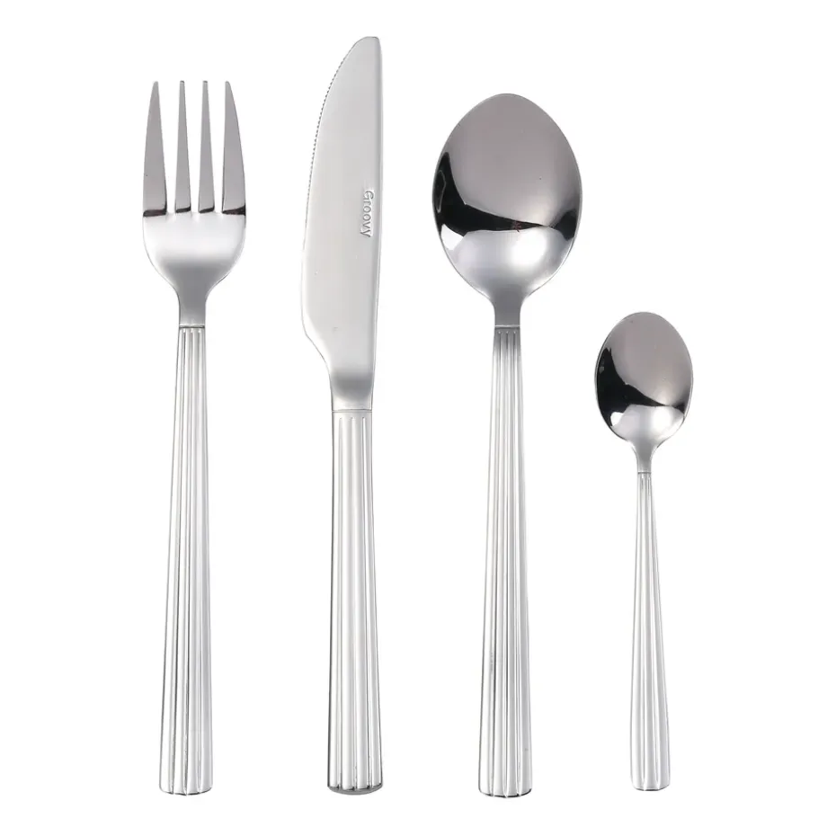 Set de couverts Groovy, 48 pièces