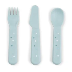 Set de couverts Happy Dots foodie 3 pièces, Bleu