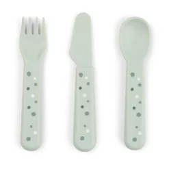 Set de couverts Happy Dots foodie 3 pièces, Vert