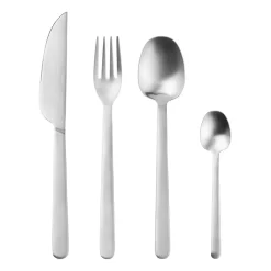 Set de couverts Nordic Bistro 16 pièces, Mat satin
