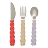 Set de couverts pour enfant Mellow, 3 pièces, Lavender-Vanilla-CherryRed