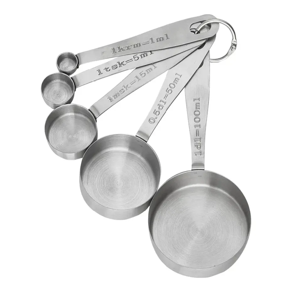 Set de mesure Myah 5 pièces, Acier inoxydable