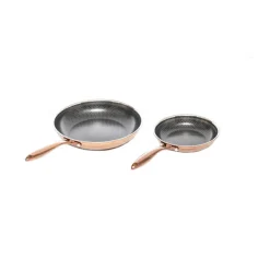 Set de poêles Hâws Santo à revêtement hybride 2 pièces, Or rose