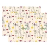 Set de table Herbarium 30x40 cm, lot de 2, Off-white