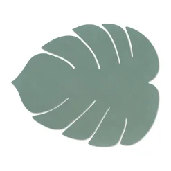 Set de table Monstera Leaf Nupo L, Vert pastel