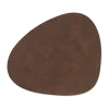 Set de table Nupo curve L, marron foncé