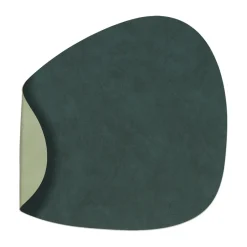 Set de table Nupo curve réversible L 1 pièce, Dark green-olive green