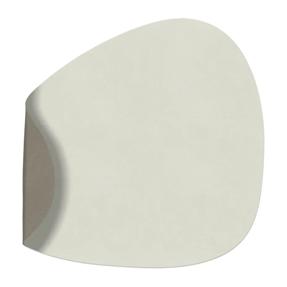 Set de table Nupo curve réversible L 1 pièce, Linen-Flint grey