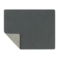 Set de table Nupo réversible square L 1 pièce, Gris Anthracite -gris clair