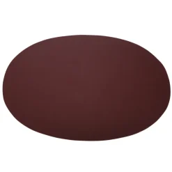 Set de table Ørskov cuir ovale, bordeaux