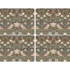 Set de table Strawberry Thief 30x40 cm, lot de 4, Marron