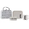 Set de vaisselle enfant Design Letters, E