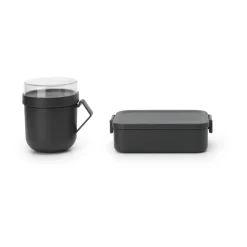 Set lunch 2 pièces Make & Take, Gris foncé