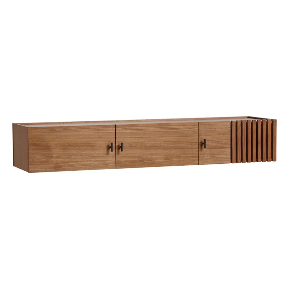 Sideboard Array fixée au mur, 150 cm, Noyer
