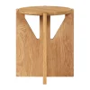 Simple tabouret Ø36 cm, Chêne verni chaud