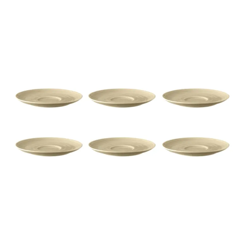 Soucoupe à café Terra Ø 16,1 cm, lot de 6, Sand Beige