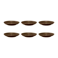 Soucoupe à café Terra Ø 12 cm, lot de 6, Earth Brown