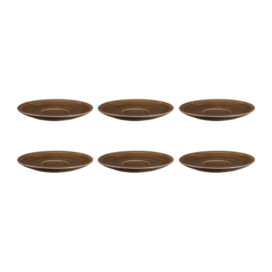 Soucoupe à café Terra Ø 16,1 cm, lot de 6, Earth Brown