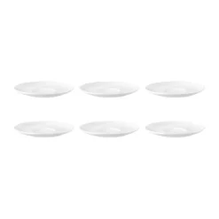 Soucoupe à café Terra Ø 12 cm, lot de 6, Blanc