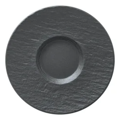 Soucoupe Manufacture Rock Ø15,5 cm, Noir