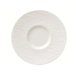 Soucoupe Manufacture Rock Ø15,5 cm, Blanc