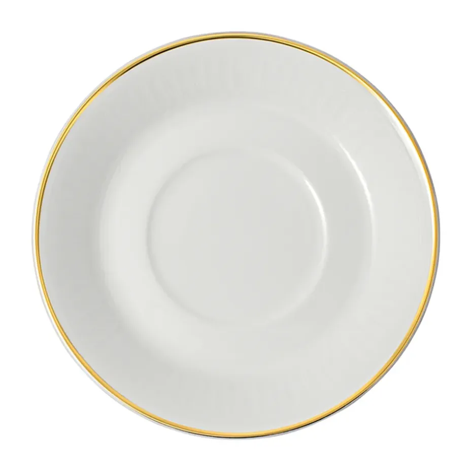 Soucoupe pour tasse à espresso Château Septfontaines Ø12,5 cm, Blanc-or