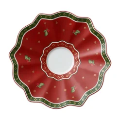 Soucoupe pour tasse Toy's Delight Ø 19 cm, Blanc-rouge